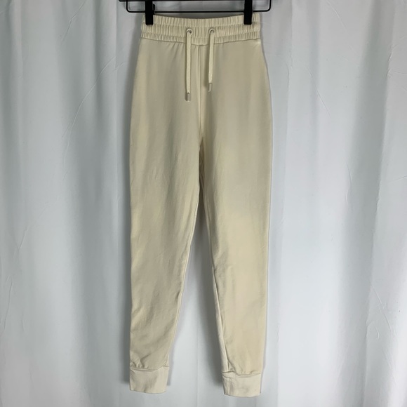 High Waisted Ivory Leggings Xs 